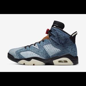 Air Jordan 6 Black Washed Denim